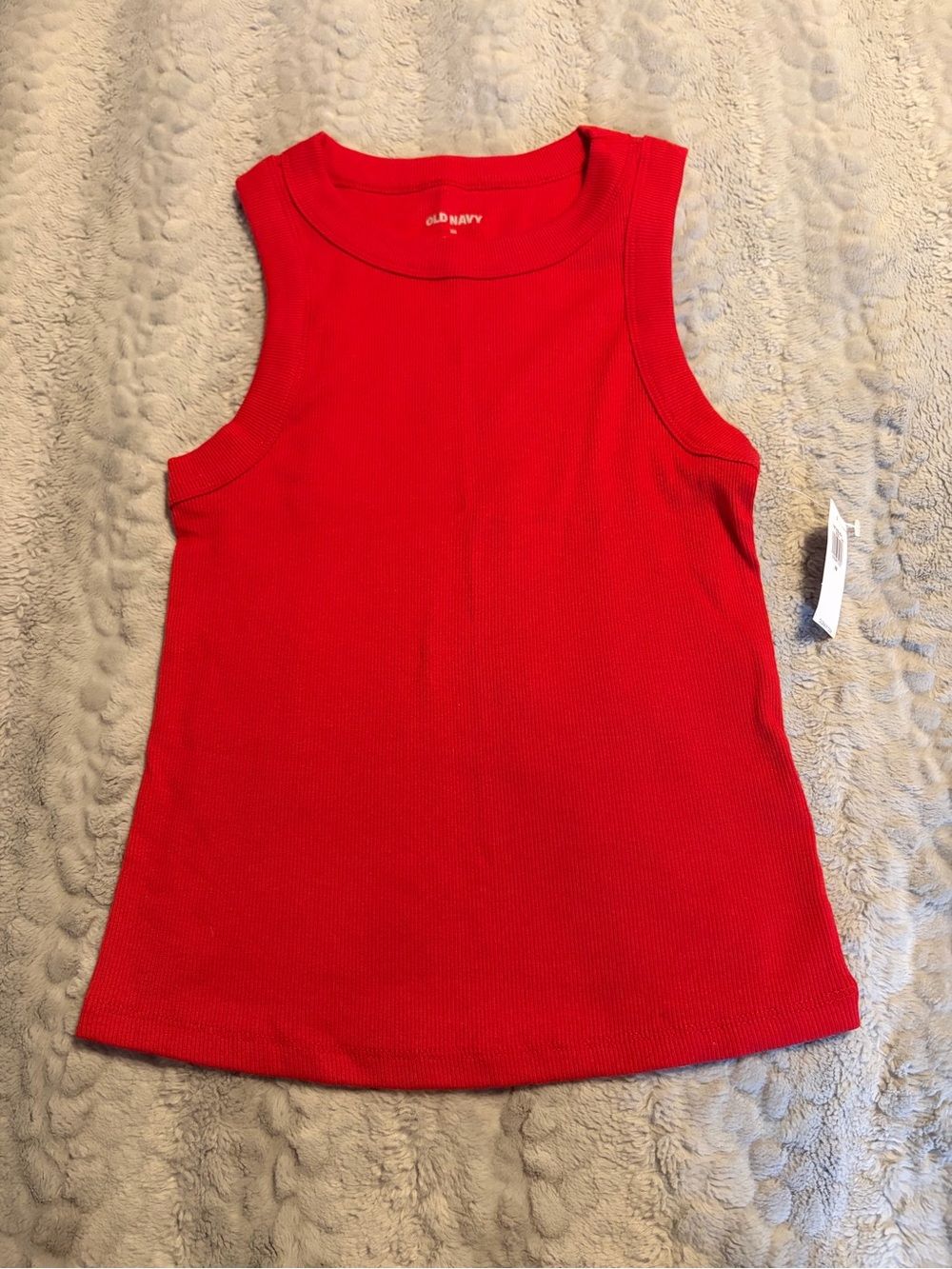 Old Navy Red Ribbed Tank